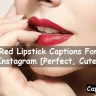Red Lipstick Captions For Instagram