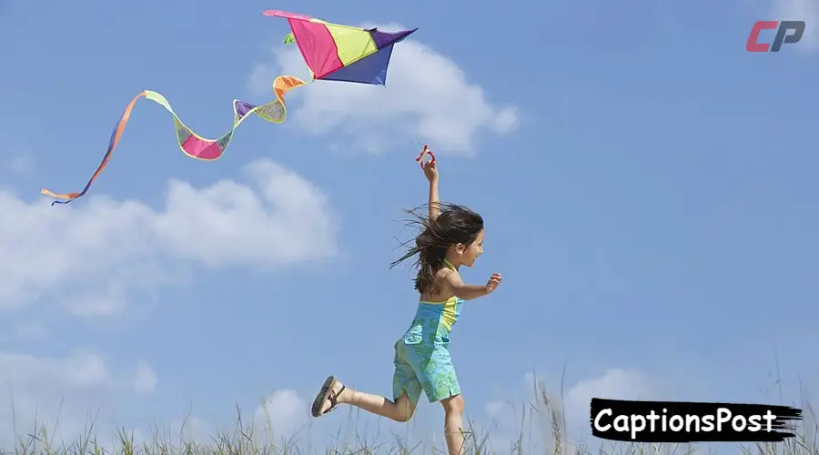 Flying Kite Captions for Instagram