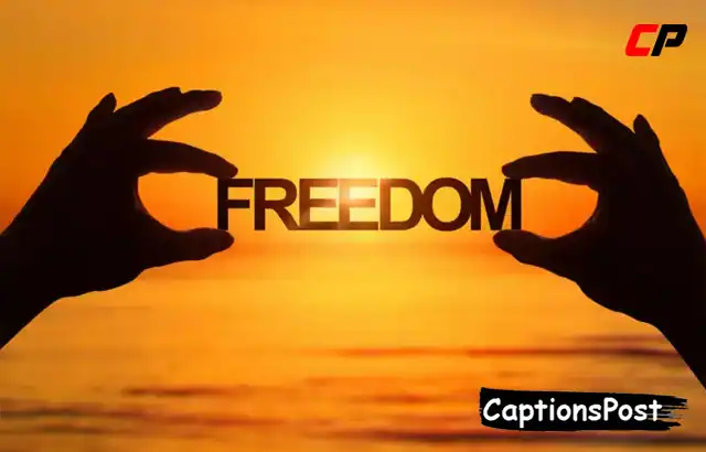 Freedom Captions for Instagram